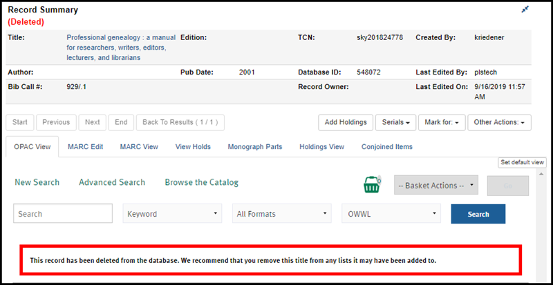 DeleteItemsAndCallNumber LastCopy BibDeleted.png DeleteItemsAndCallNumber LastCopy BibDeleted.png