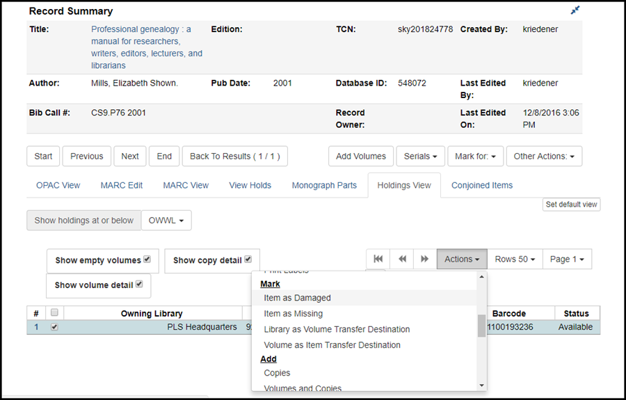 WebClient MarkItemDamaged HoldingsView.png WebClient MarkItemDamaged HoldingsView.png