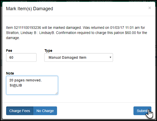 WebClient MarkItemDamaged ChargeFee.png WebClient MarkItemDamaged ChargeFee.png