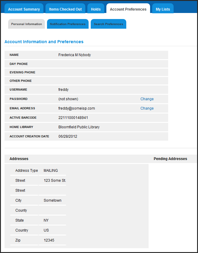 Opac MyAccount AccountPreferences PersonalInformation.png